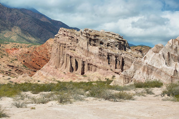 Colorful mountains of Quebrada de las Conchas, Argentina