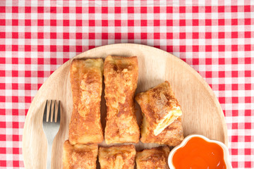 Fried cheese sandwich