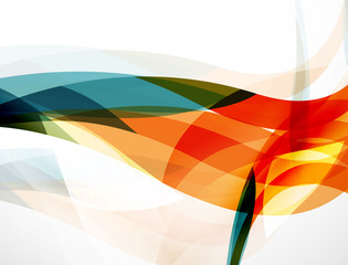 Wave background, geometric color composition