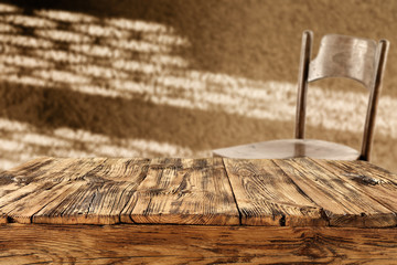 desk and chair 
