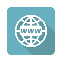 Global network icon, square