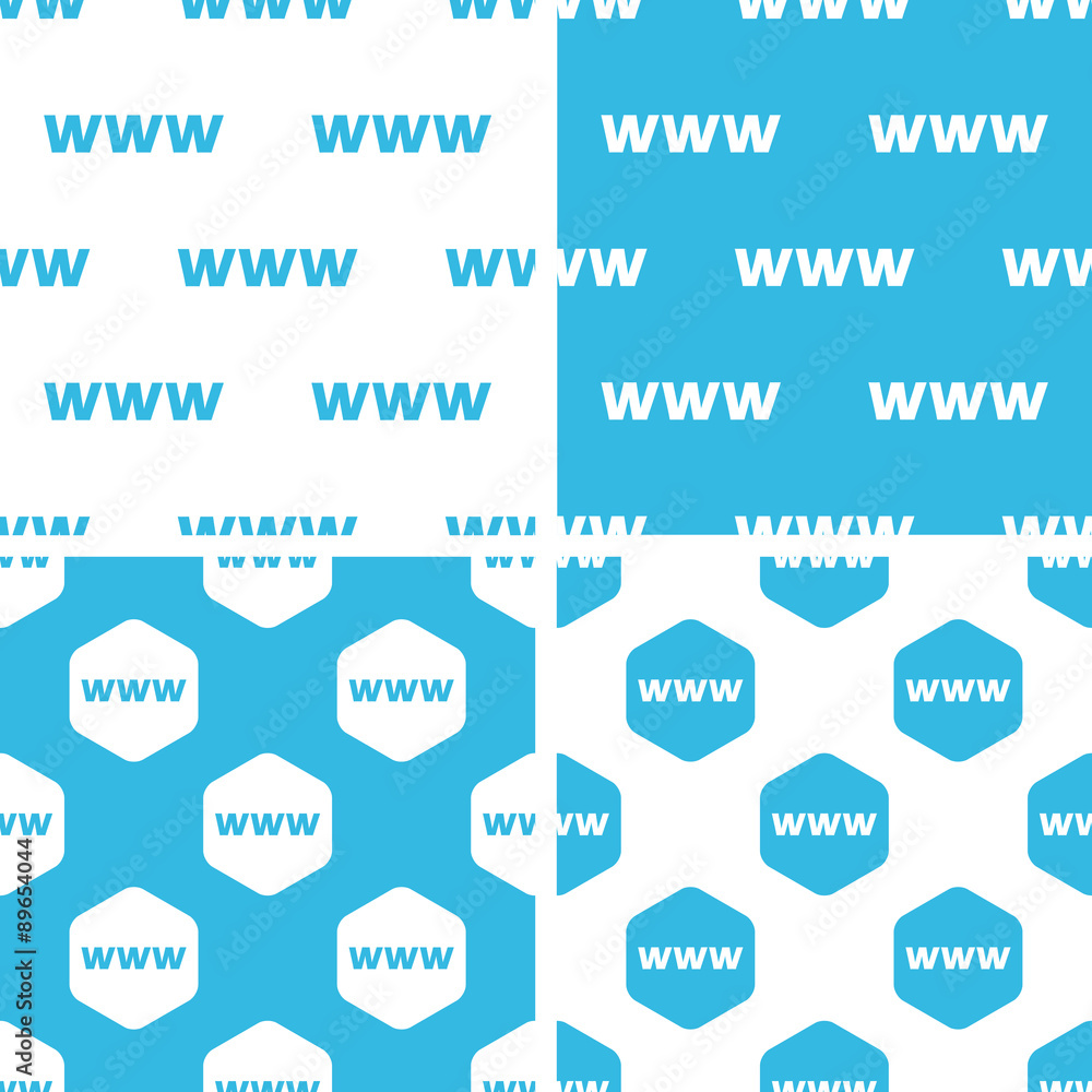 Poster www patterns set