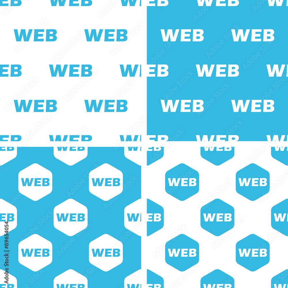 Poster web patterns set