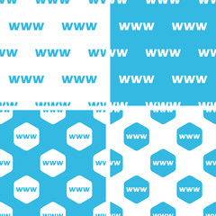 Obraz premium WWW patterns set