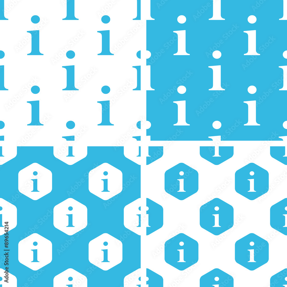 Poster information patterns set