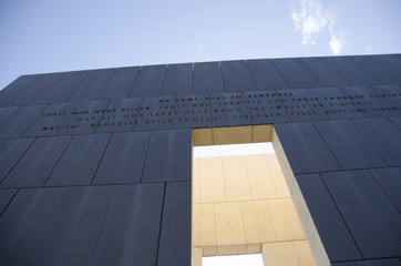 Oklahoma City bombing memorial in Oklahoma city.