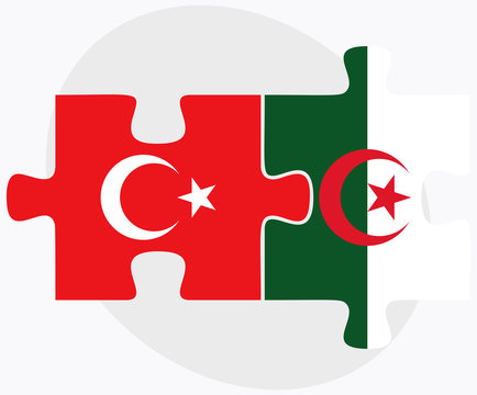 Turkey and Algeria Flags
