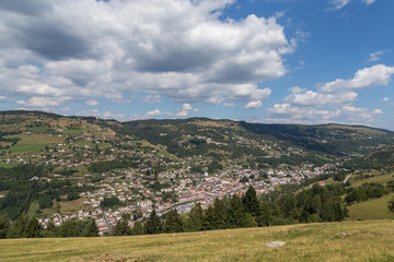 Obraz premium village de montagne