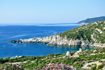 Beautiful landscape of Sithonia peninsula, Halkidiki, Greece
