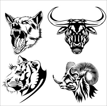 four powerful animals