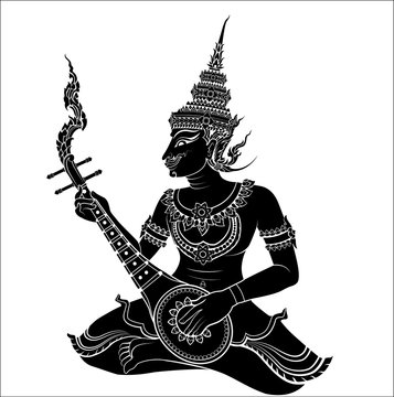 Thai art guitarist
