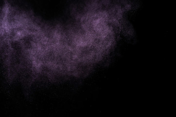 Abstract purple  paint Holi.