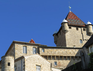 Naklejka premium Château d'Aubenas - Castle of Aubenas, Ardeche, Provence, France