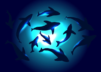 underwater vector background