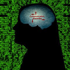 Communication disorder concept