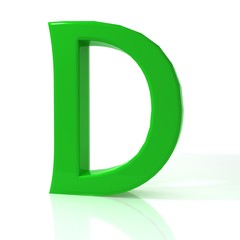 Obraz premium Letter D 3d illustration