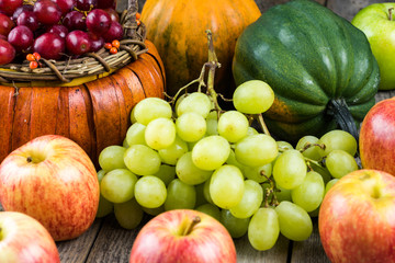 Fruits and vegetables.