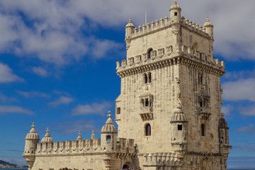 Fototapeta na wymiar Torre de Belem Lisboa paisaje