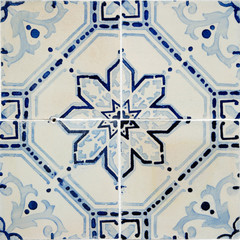 Traditional Portuguese glazed tiles