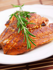 Baked salmon