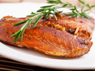Baked salmon
