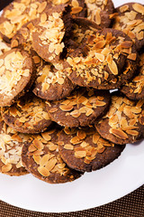 Homemade cookies with hazelnuts