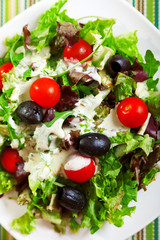 Fresh salad with cherry tomatos