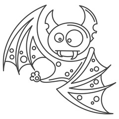 Vampire Dracula for Halloween. Vector icon in style flat