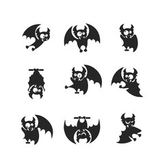 Vampire Dracula for Halloween. Vector icon in style flat