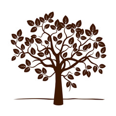 Obraz premium Vector Tree. Vector Illustration.