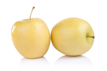 white apple isolated on a white background