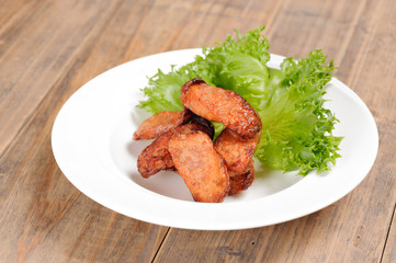 Thai food fry fish sausage