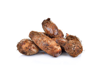 Taro on white background