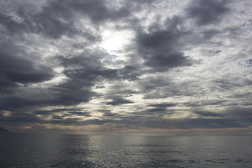 Cielo y océano Pacífico 