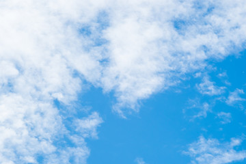 Cloud and Blue sky with sun ray ,Natural background