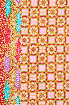 Background of Thai style fabric.