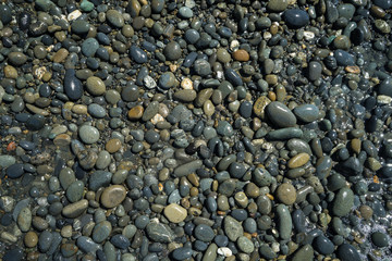 Wet Pebbles Background
