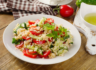 Tabbouleh salad with bulgur, parsley