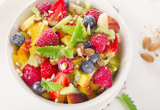 Fruits salad.