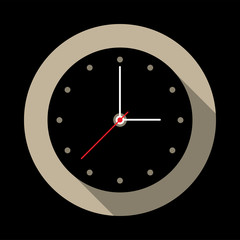 Clock icon. Vector illustration