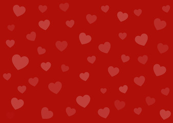 Happy Valentine's day vector background with hearts