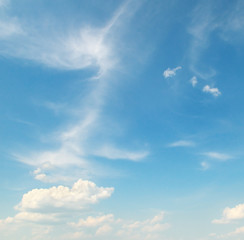 white clouds on a blue sky background