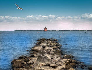 Naklejka premium Chesapeake Bay Lighthouse