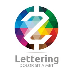 Logo Alphabet Abstract Rainbow Letter Initial Z Symbol Icon Design Vector