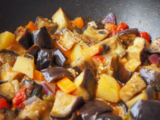 Aubergine vegetables