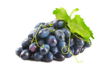 Grapes isolated on white background