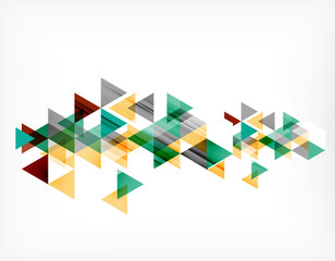 Triangle pattern composition, abstract background with copyspace