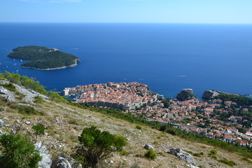 Fototapeta na wymiar Dubrovnik – view from Fort Imperial