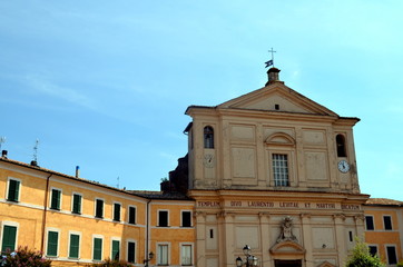 Piazza Europa in San Lorenzo Nuovo