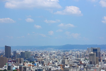 Fototapeta na wymiar 大阪駅前第3ビルからの眺め